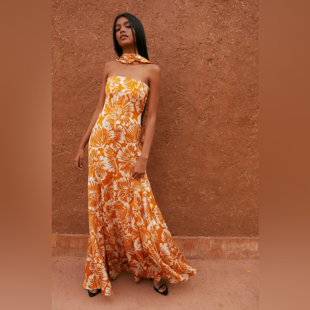 Sophie and Lucie Pumpkin Corintia Flower Dress